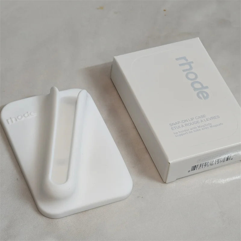 For Rhod Magnetic SNAP-ON LIP CASE Lip Holder with MagSafe Case for iPhone 17 Air 15 16 14 13 12 11 Pro Max Gloss Phone Cases