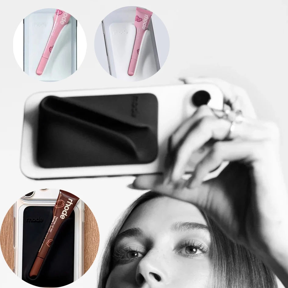 For Rhod Magnetic SNAP-ON LIP CASE Lip Holder with MagSafe Case for iPhone 17 Air 15 16 14 13 12 11 Pro Max Gloss Phone Cases