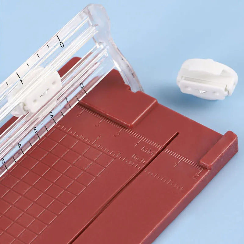 1PC Portable Multi-functional Bidirectional Paper Cutter Precision Cutting Tool for School And Office Supplies