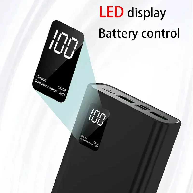 Lenovo 2026 Large Capacity 500000mAh Powerbank 120W Fast Charging LEDPower Bank Portable Battery Charger Supply For Iphone Samsu