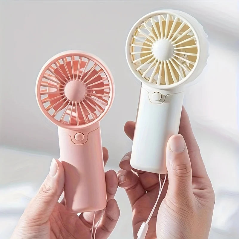 2026 Cute Fan Portable Handheld Fan Lightweight Handy Fan Pocket Size Low Noise Small Electric Fan Student Gift Outdoor Fan