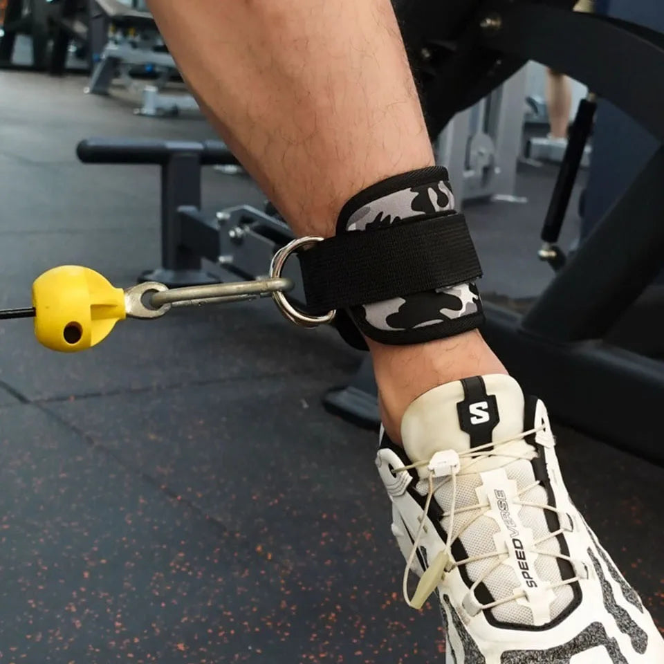 AOLIKES Adjustable Padded Ankle Wrist Cuffs Padded Straps D-Ring Glute Kickback for Cable Machine, Ideal for Glutes Exercises