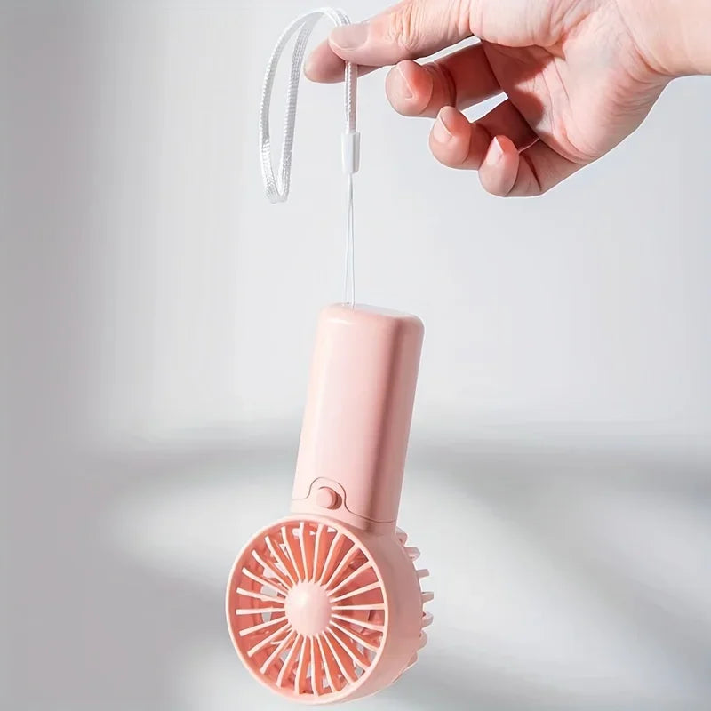 2026 Cute Fan Portable Handheld Fan Lightweight Handy Fan Pocket Size Low Noise Small Electric Fan Student Gift Outdoor Fan