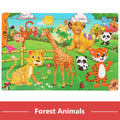 New 30 Pieces Wooden Puzzles Cartoon Animal Traffic Tangram Wood 3d Puzzle Montessori Educational Toys for Children Gifts