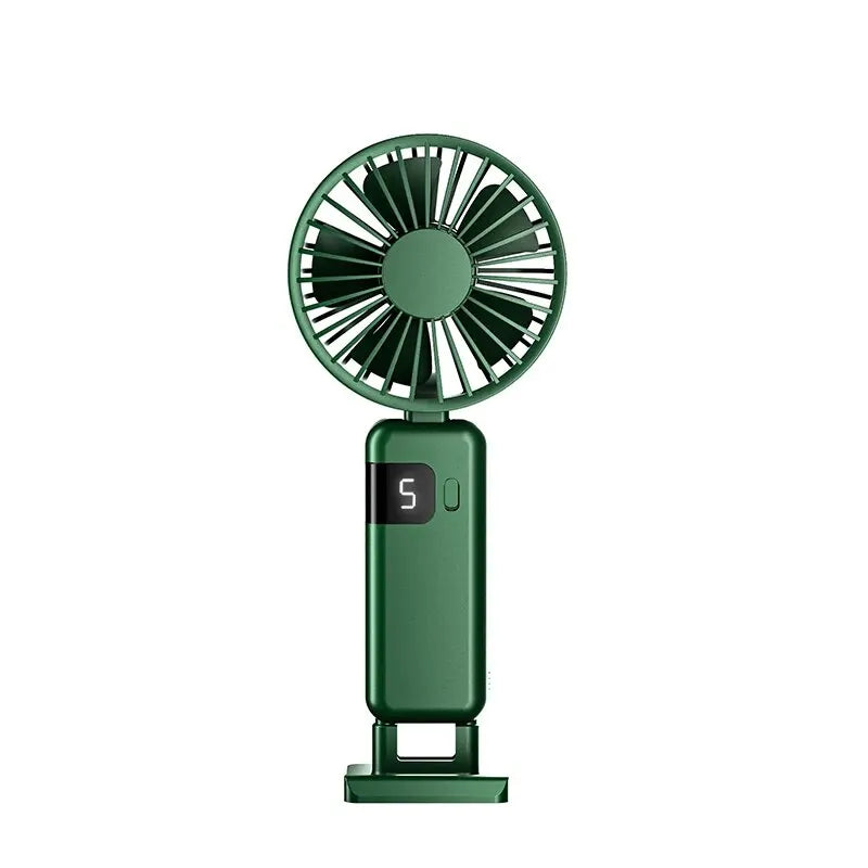 Clearance_2026 New Arrival Wind Cooling Hand Mini Usb Fan Portable 5 Speed Personal Pocket Rechargeable Handheld with Hook_Conti