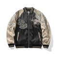 Vintage Streetwear Japanese Sukajan Souvenir Jacket 2026 Spring Chinese Dragon Embroidered Jacket Loose Coat Varsity Jacket