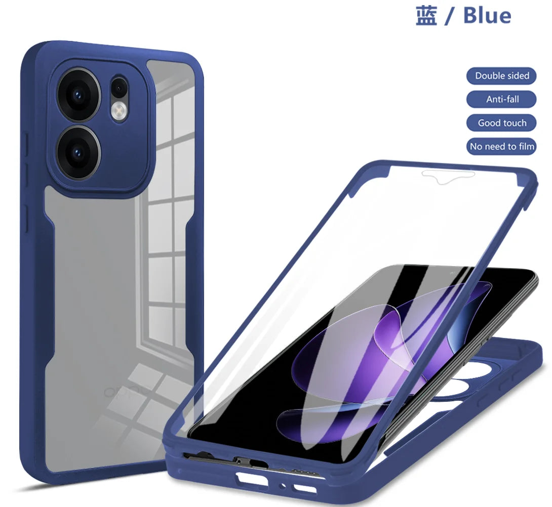 Full Body Protection Shockproof Case for OPPO Reno 13F 13FS 5G Reno 14 Pro Reno15 Protective Cover Clear Fundas Coque Capa