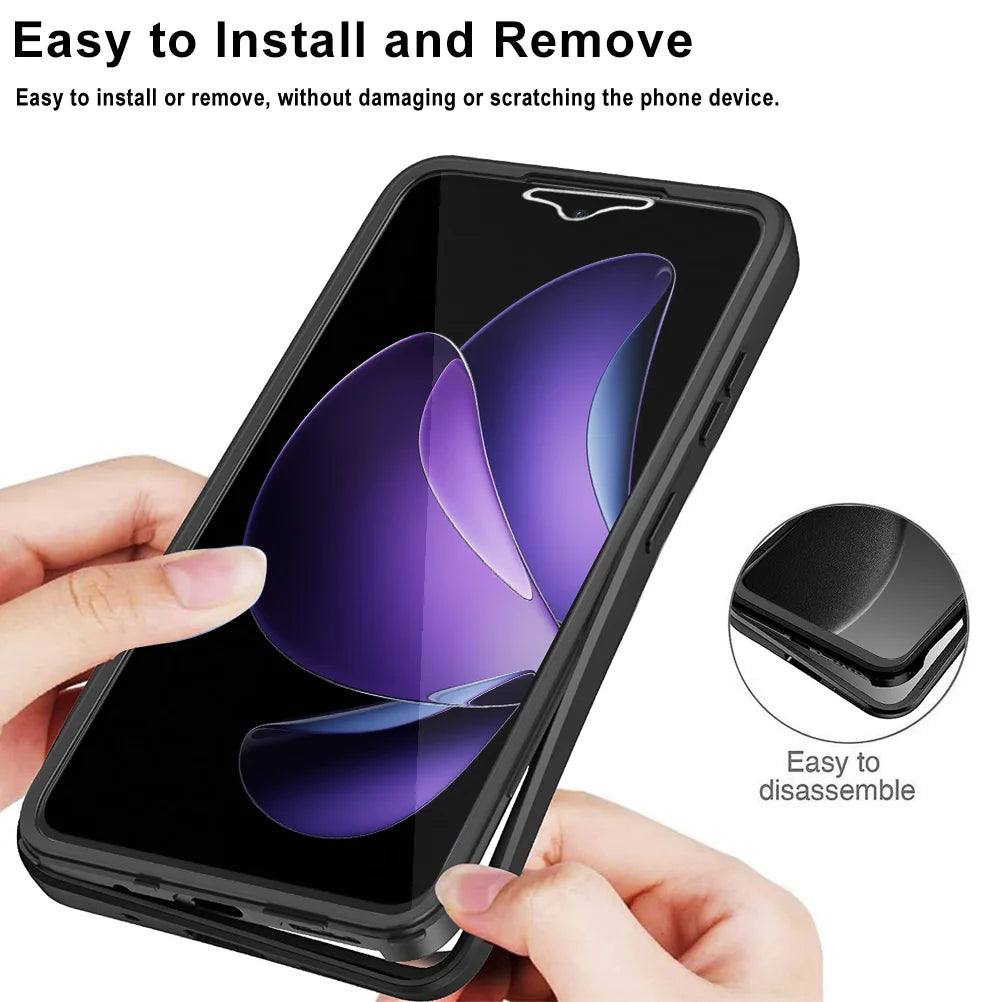 Full Body Protection Shockproof Case for OPPO Reno 13F 13FS 5G Reno 14 Pro Reno15 Protective Cover Clear Fundas Coque Capa