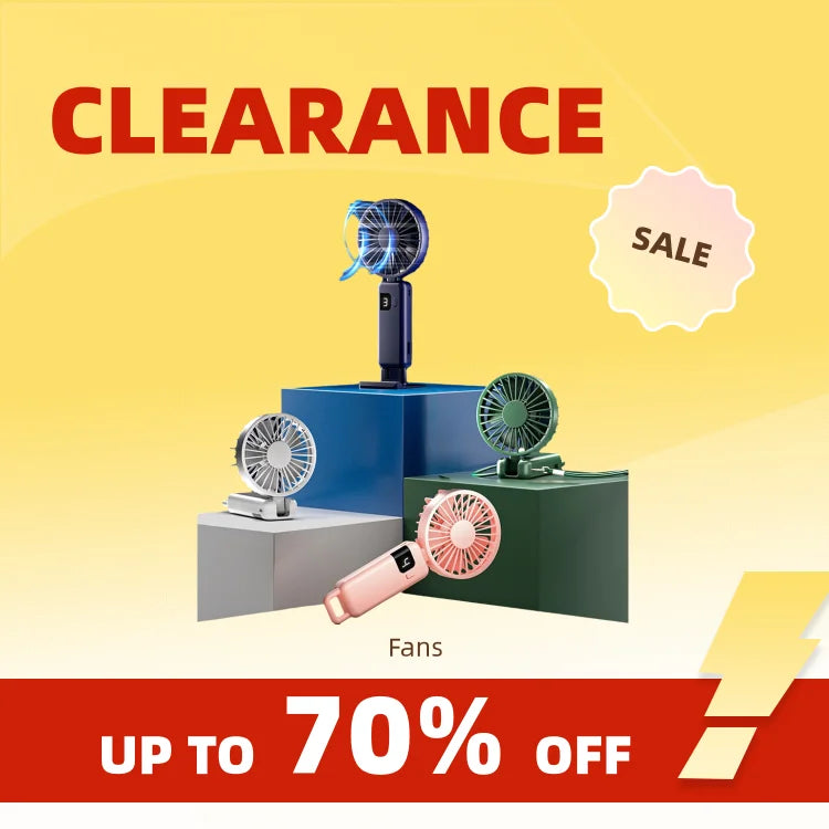 Clearance_2026 New Arrival Wind Cooling Hand Mini Usb Fan Portable 5 Speed Personal Pocket Rechargeable Handheld with Hook_Conti