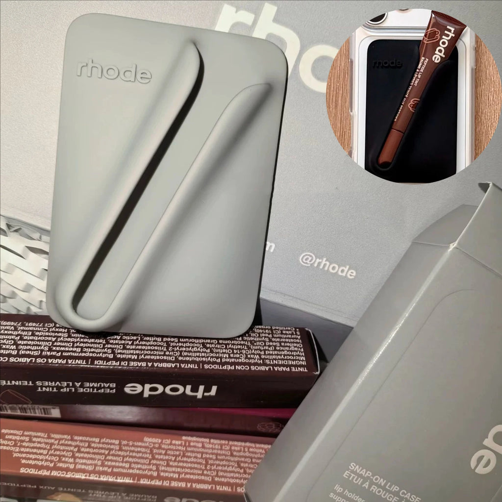 For Rhod Magnetic SNAP-ON LIP CASE Lip Holder with MagSafe Case for iPhone 17 Air 15 16 14 13 12 11 Pro Max Gloss Phone Cases