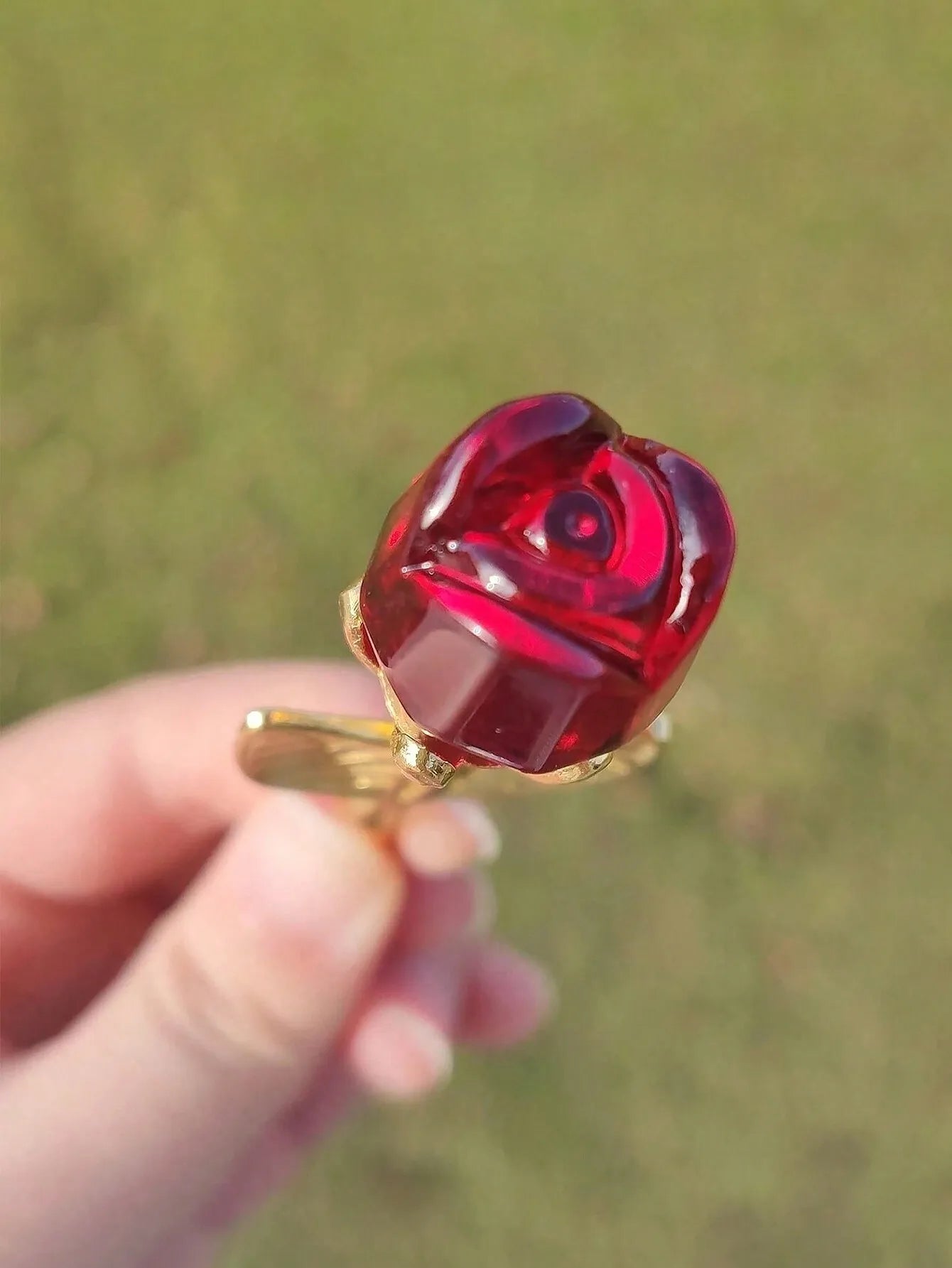 Glass Rose Mini Crystal Flower Artificial Flowers,Mini Crystal Gift Box Decoration Red Rose Flower Artificial Flowers Party Gift For Women, Glass Rose Mini Crystal Flower Artificial Flowers Wedding Party Gift Room Ornament Of