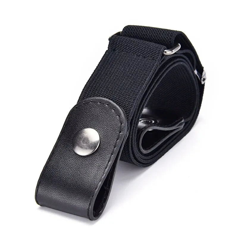 Buckle-Free Adjustable Elastic Stretch Belt, No Buckle Invisible Belt for Men Women Casual Jean Pant Dress, No Hassle Waist Belt