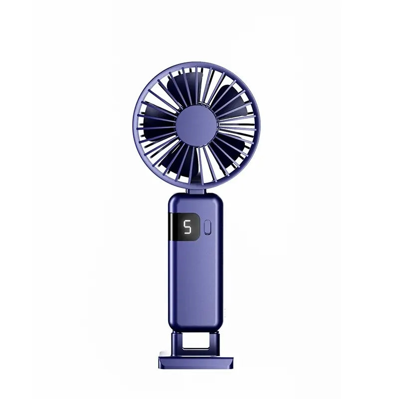 Clearance_2026 New Arrival Wind Cooling Hand Mini Usb Fan Portable 5 Speed Personal Pocket Rechargeable Handheld with Hook_Conti