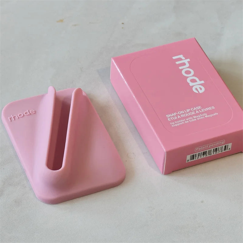 For Rhod Magnetic SNAP-ON LIP CASE Lip Holder with MagSafe Case for iPhone 17 Air 15 16 14 13 12 11 Pro Max Gloss Phone Cases