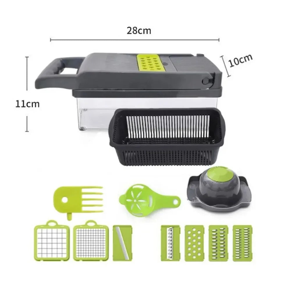 ProChopper - 14-in-1 Veggie Slicer(Multifunctional Vegetable Chopper Handle Food Grate Food Chopper Vegetable Slicer Dicer Cut 14/16 in 1 Kitchen Items Cocina)