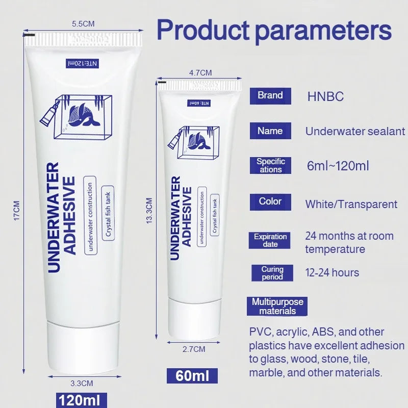 Water Pipe Sealant Adhesive Waterproof Plugging Glue Aquarium Leak Repair Agent Underwater Strong Bonding Glue Harmless To Fish