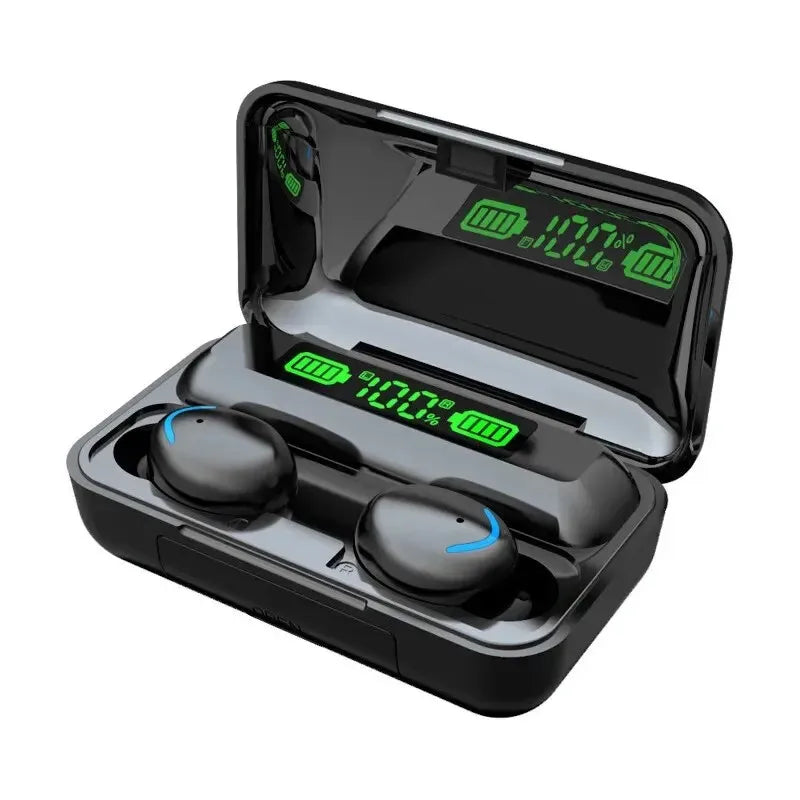 F9 Wireless Bluetooth Earbuds – LED Display, Waterproof