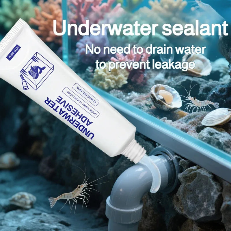 Water Pipe Sealant Adhesive Waterproof Plugging Glue Aquarium Leak Repair Agent Underwater Strong Bonding Glue Harmless To Fish