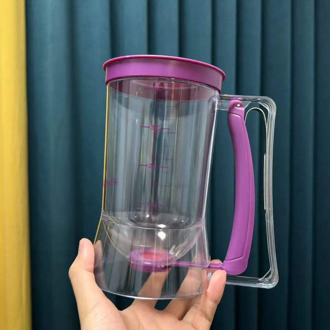900ml Manual Batter Dispenser with Measurement Portion Control Tool for Cupcakes Muffins Pancakes Non-Electric Sturdy Plastic