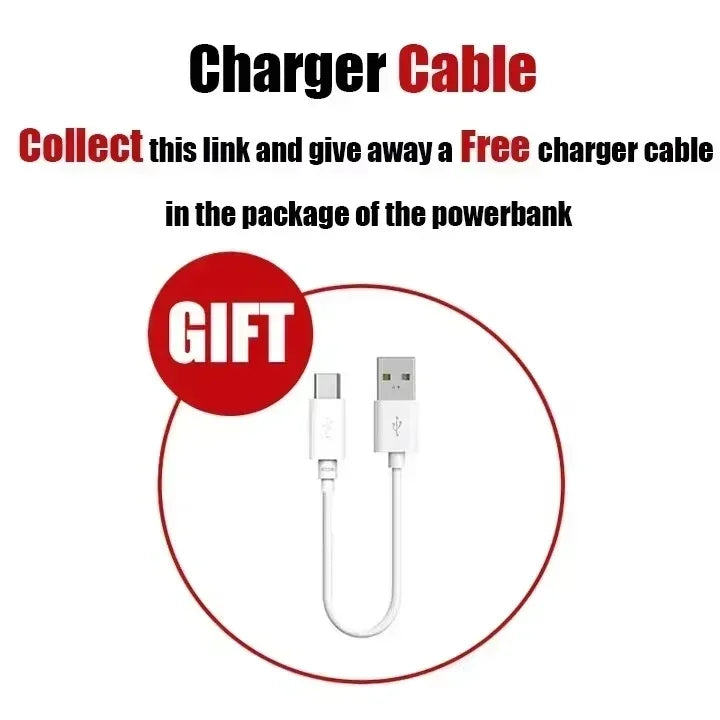 Lenovo 2026 Large Capacity 500000mAh Powerbank 120W Fast Charging LEDPower Bank Portable Battery Charger Supply For Iphone Samsu