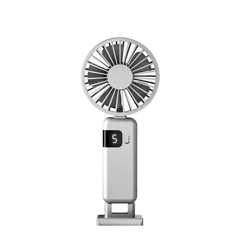 Clearance_2026 New Arrival Wind Cooling Hand Mini Usb Fan Portable 5 Speed Personal Pocket Rechargeable Handheld with Hook_Conti