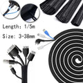 1-5m PET Braided Expandable Cable Sleeve 3-38mm Flexible Self Closed Insulated Wrap Pipe Tube Line Protector Wire Organizer