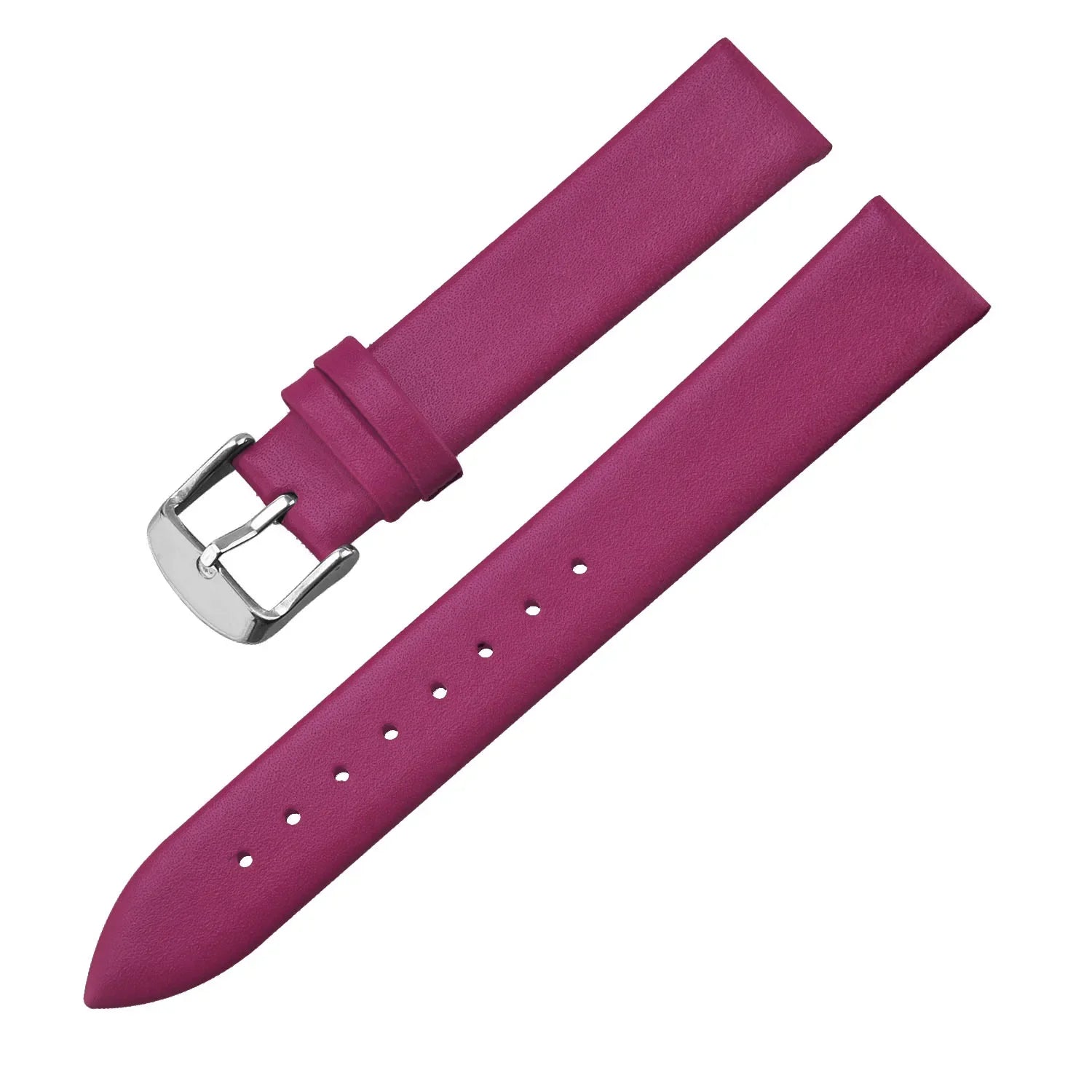Calf Leather Watch Strap 12mm 14mm 16mm 18mm 20mm 22mm Genuine Leather Watch Band with Silver Pin Buckle