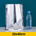 100pcs Aluminum Foil Flat Bags Heat Sealable Food Grade Storage Bags Snack Packaging Pouch Kitchen Organizer Bags