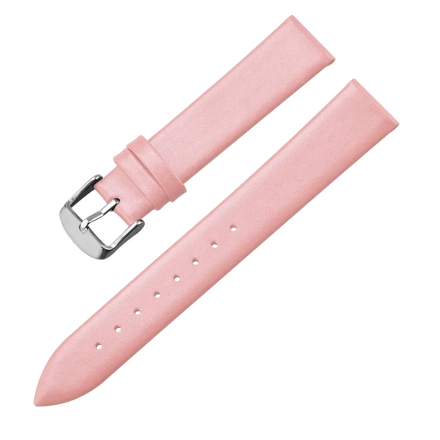 Calf Leather Watch Strap 12mm 14mm 16mm 18mm 20mm 22mm Genuine Leather Watch Band with Silver Pin Buckle