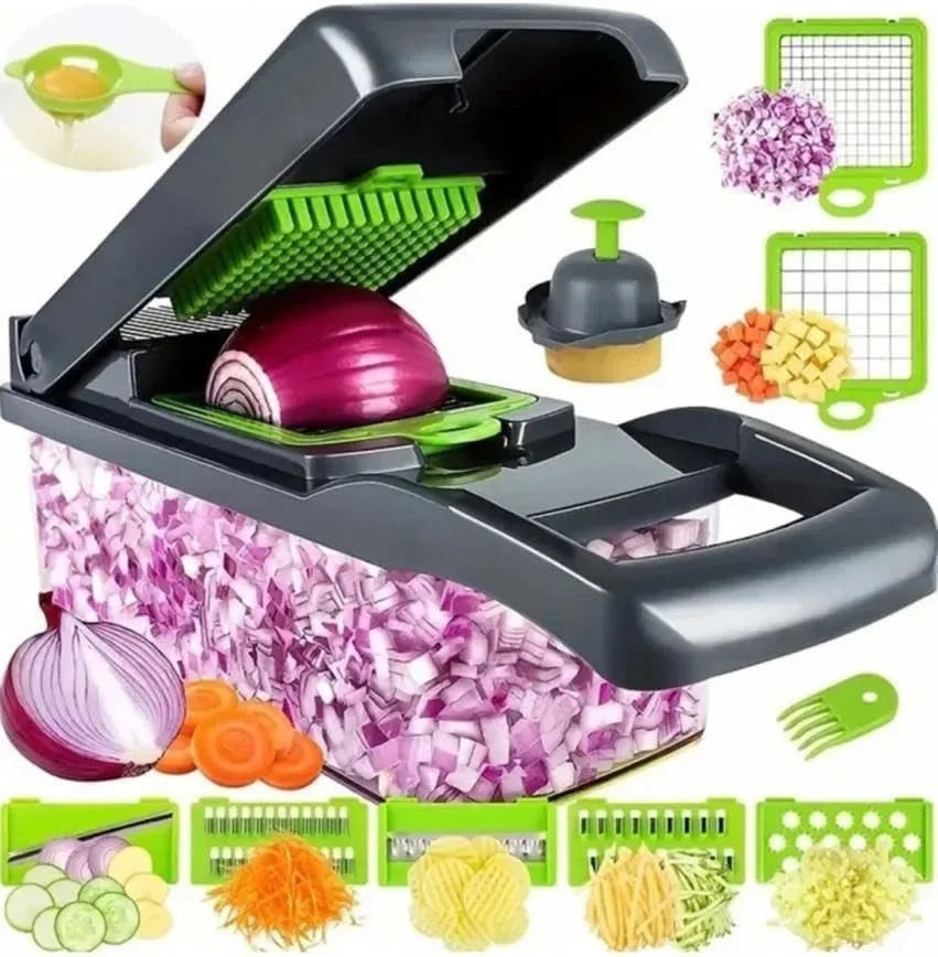 ProChopper - 14-in-1 Veggie Slicer(Multifunctional Vegetable Chopper Handle Food Grate Food Chopper Vegetable Slicer Dicer Cut 14/16 in 1 Kitchen Items Cocina)