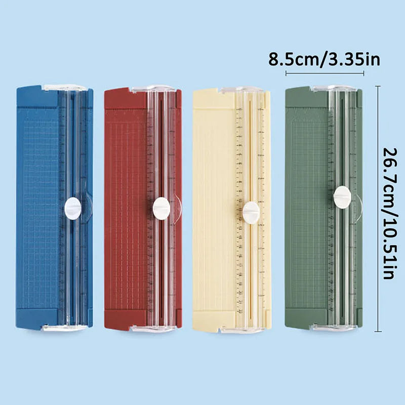 1PC Portable Multi-functional Bidirectional Paper Cutter Precision Cutting Tool for School And Office Supplies