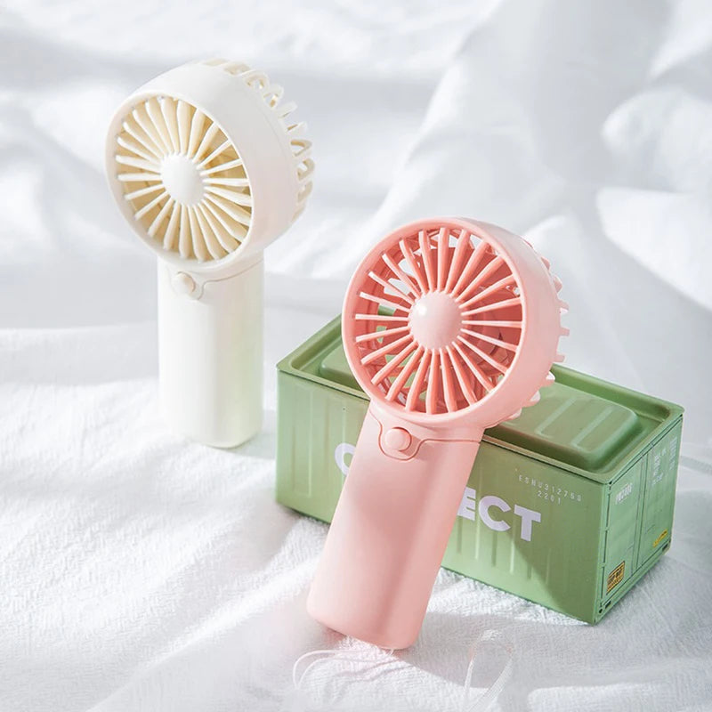 2026 Cute Fan Portable Handheld Fan Lightweight Handy Fan Pocket Size Low Noise Small Electric Fan Student Gift Outdoor Fan