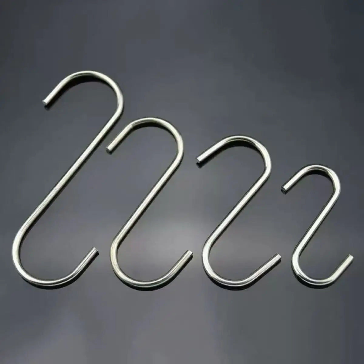 10 pcs Stainless steel S shaped hook Large hook S hook, multi purpose S shaped hook metal S-hook hook for kitchen and bathroom