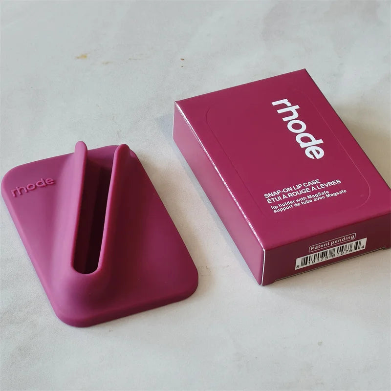 For Rhod Magnetic SNAP-ON LIP CASE Lip Holder with MagSafe Case for iPhone 17 Air 15 16 14 13 12 11 Pro Max Gloss Phone Cases