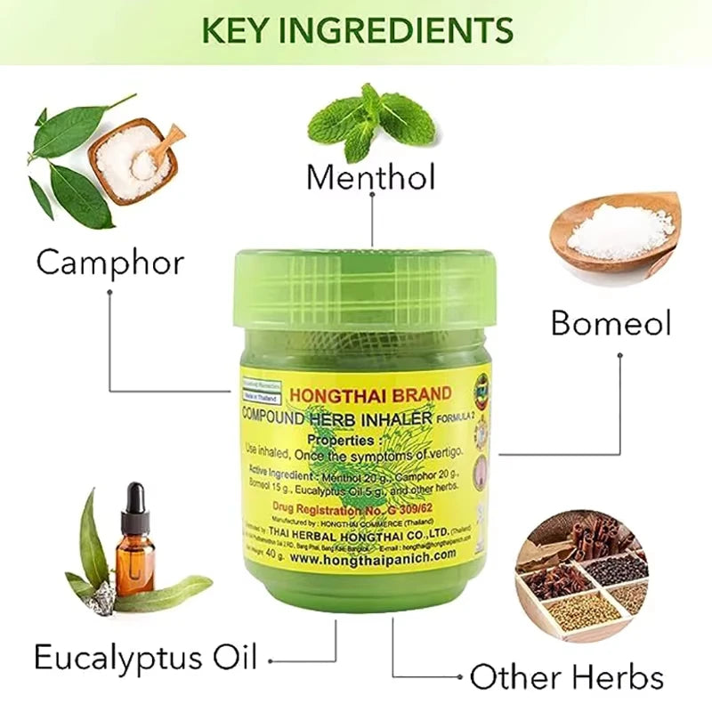 New2026 1-12 Bottle Thai Herbal Medicine Inhalation Care Tools Health Bottled Thailand Hongthai licorice Refreshing Anti-fatigue