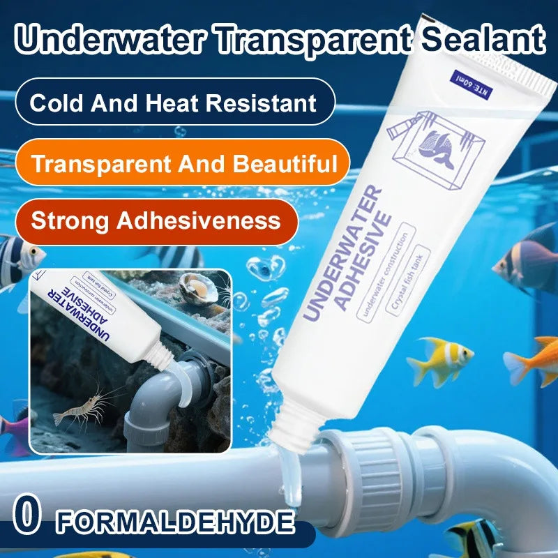 Water Pipe Sealant Adhesive Waterproof Plugging Glue Aquarium Leak Repair Agent Underwater Strong Bonding Glue Harmless To Fish