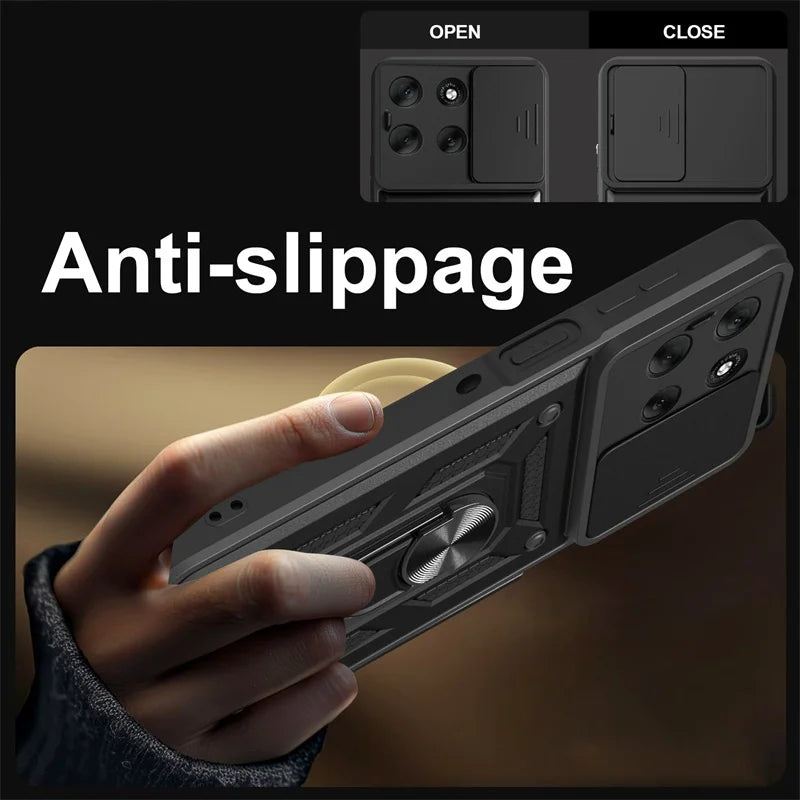 Armor Case For Motorola Moto G56 G86 5G G15 G35 G55 G75 G85 G04 G24 G54 G84 E14 E15 Lens Protect Cover Ring Stand Holder Fundas